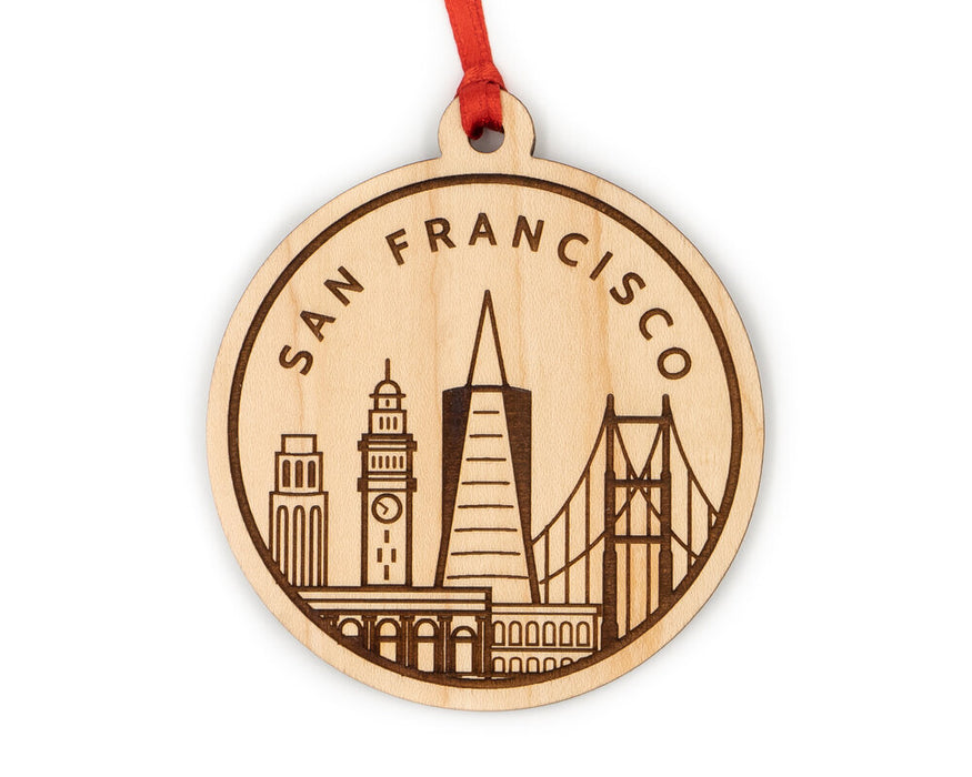 San Francisco City Skyline Ornament
