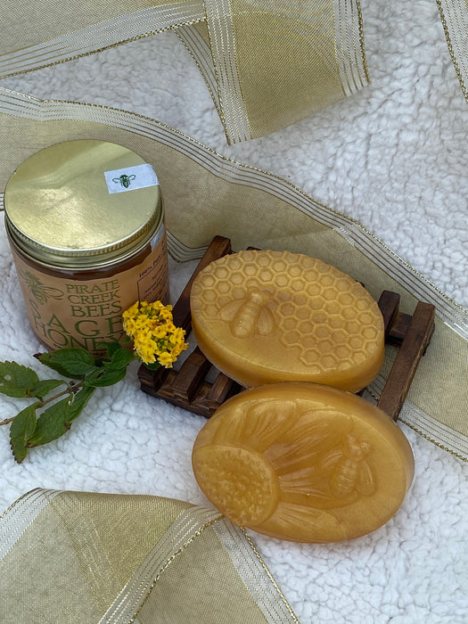 Natural hand crafted honey soap