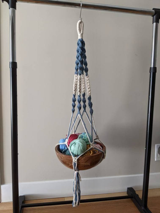 macrame multiple plant hanger Macrame Dual-Toned Plant Hanger — San José Made