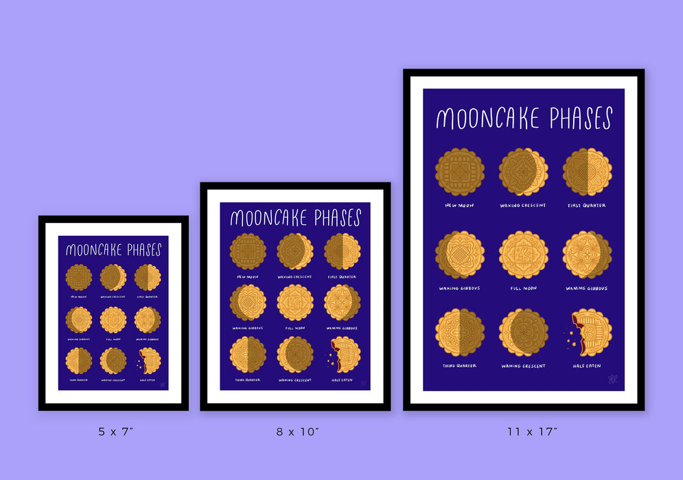 Mooncake Phases Art Print - 5x7"