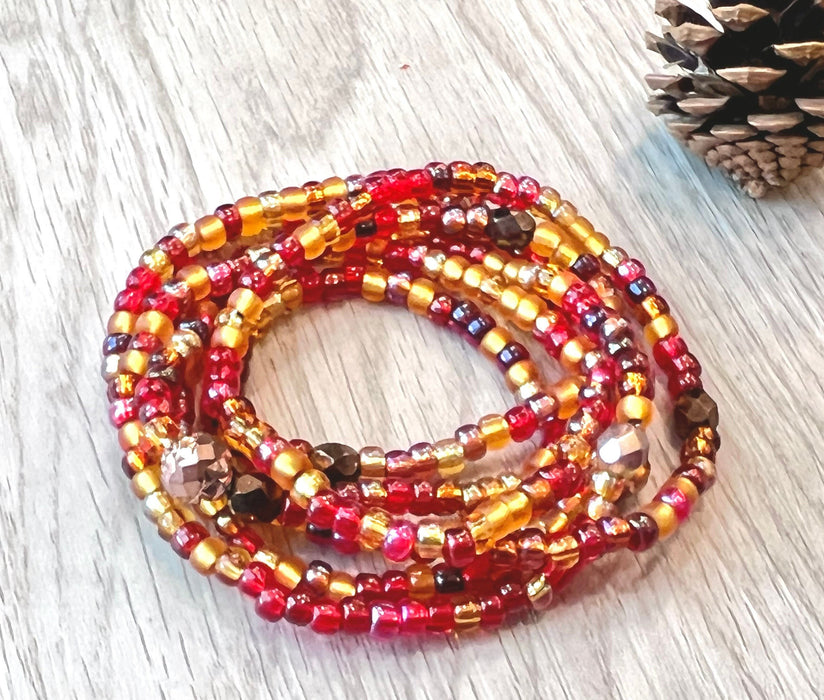 Wrap bracelet / seed beads bracelet / bohemian bracelet / 6 strands