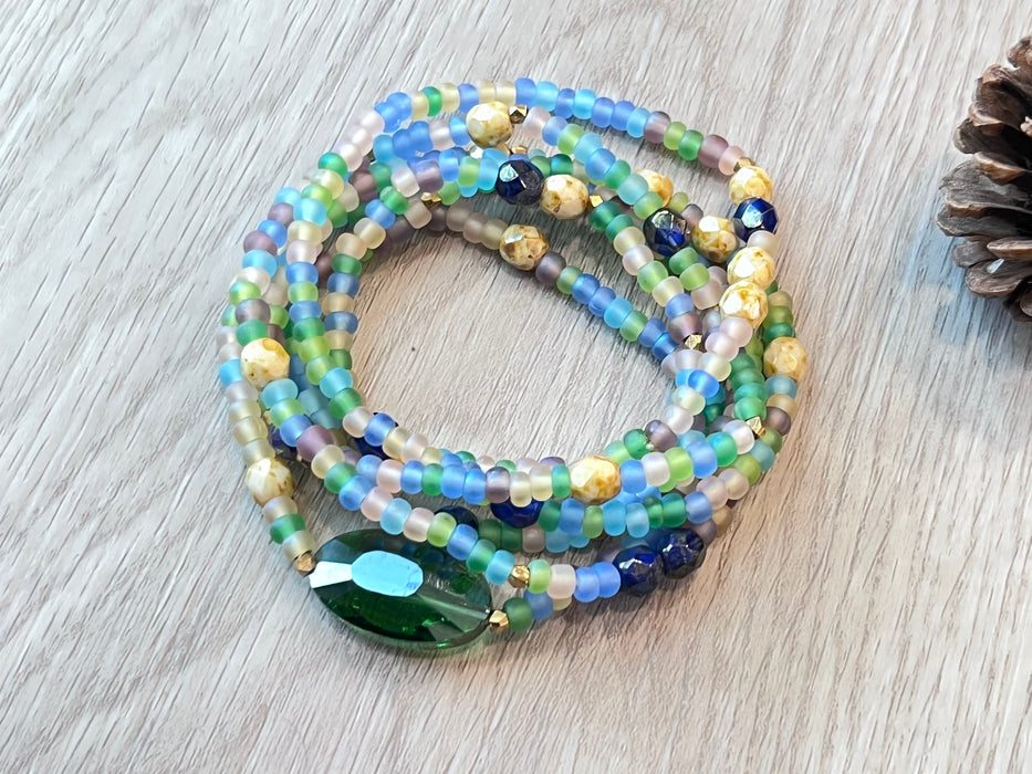 Wrap Bracelet Bohemian Jewelry Boho Bracelet Bracelets for Women Mala Bracelet Seed Bead Bracelet