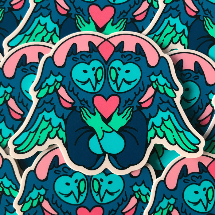 Polysexual Owl Angel Sticker