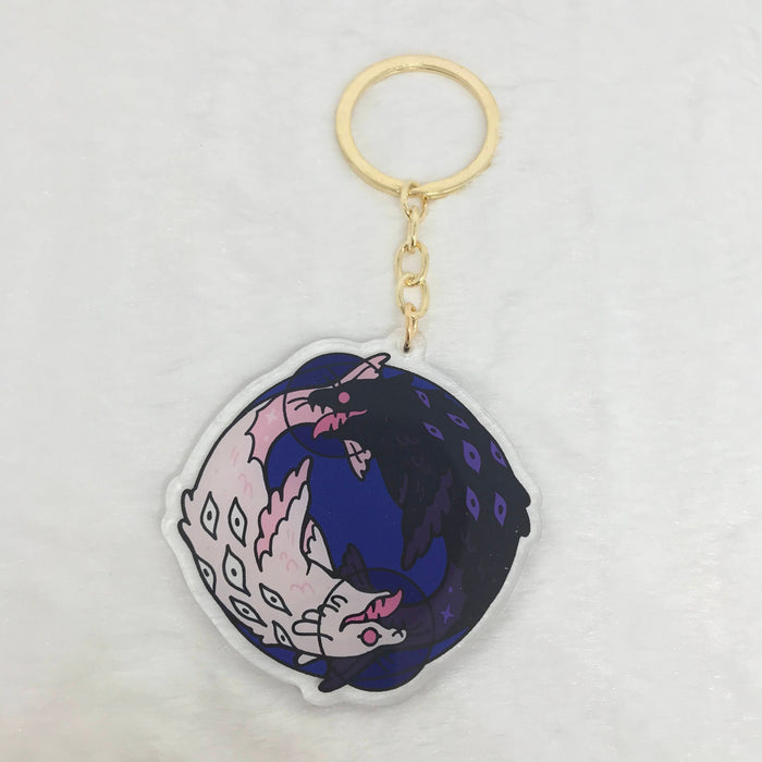 Genderfluid Seal Angels Keychain