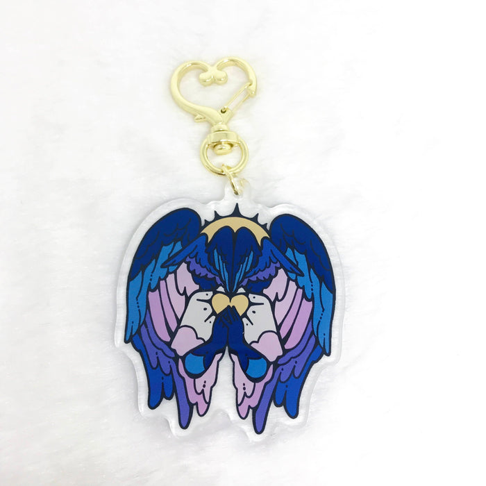 Bigender Angel Keychain