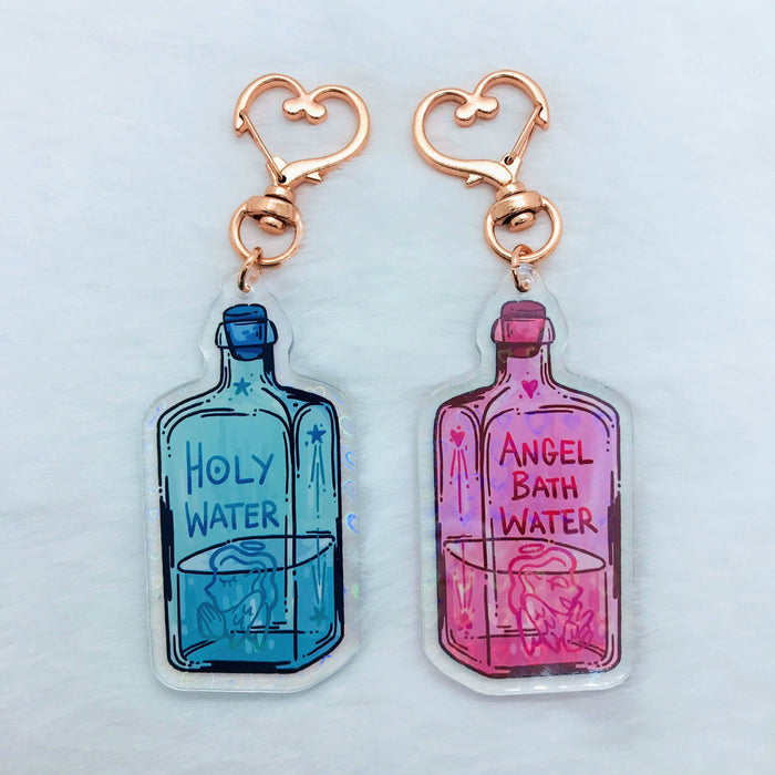 Holy Water/Angel Bath Water Holographic Keychain