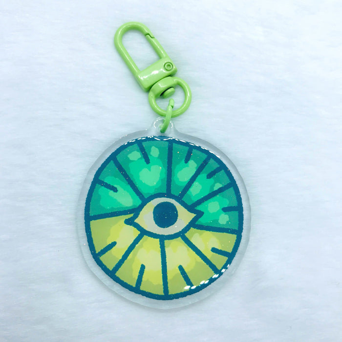 D-Eye-Atom Glitter Keychain