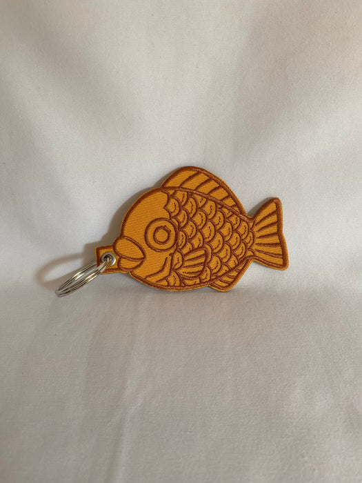 Taiyaki Embroidered Tag Keychain - Jet tag Keyring