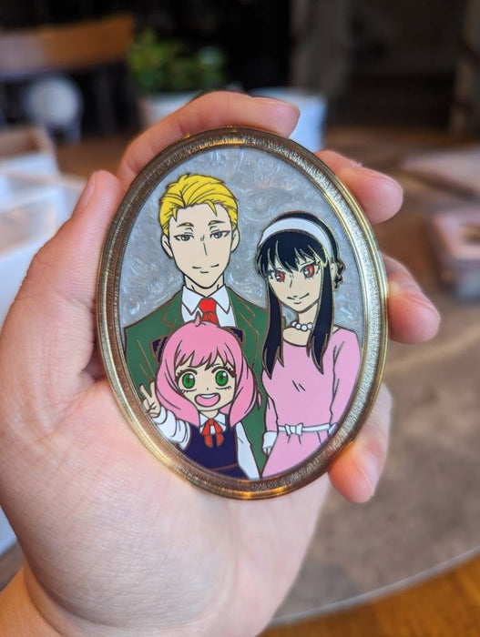 Spy Family Portrait Hard Enamel Pin - Large Pin