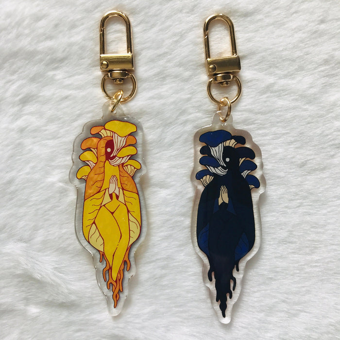 Mushroom Saint Epoxy Keychain