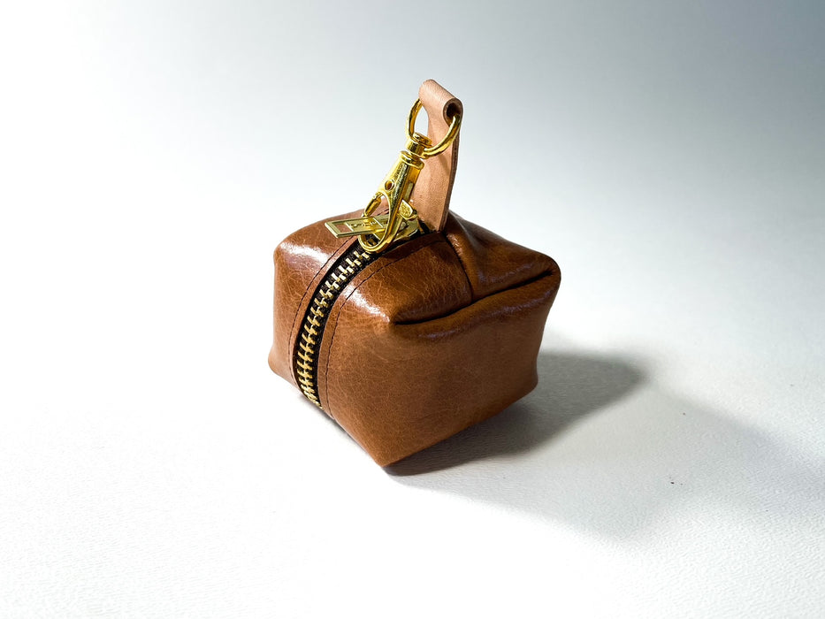 Cubix Coin Case (Brown Leather)