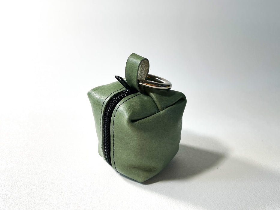 Cubix Coin Case (Green Leather)