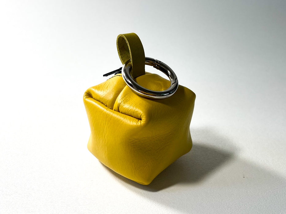Cubix Coin Case (Yellow Leather)