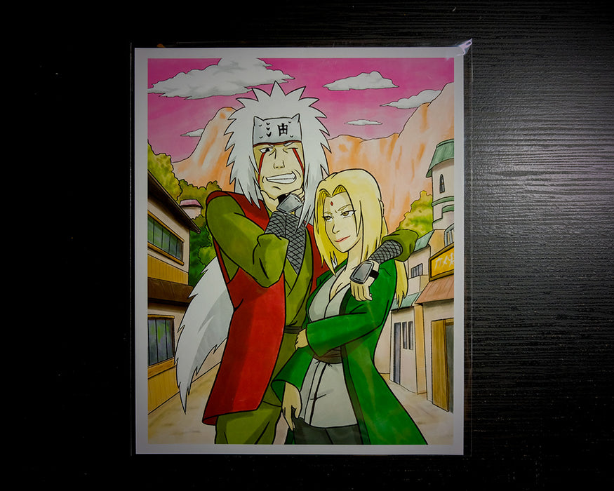 Jiraiya & Tsunade BFF Print