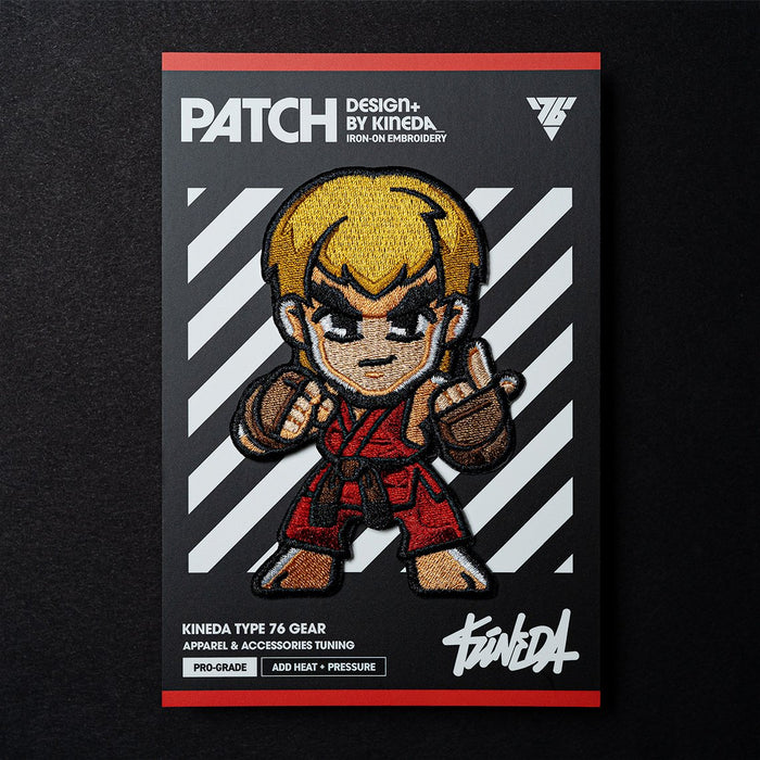Street Fighter Ken - Patch (Embroidered Iron-On)