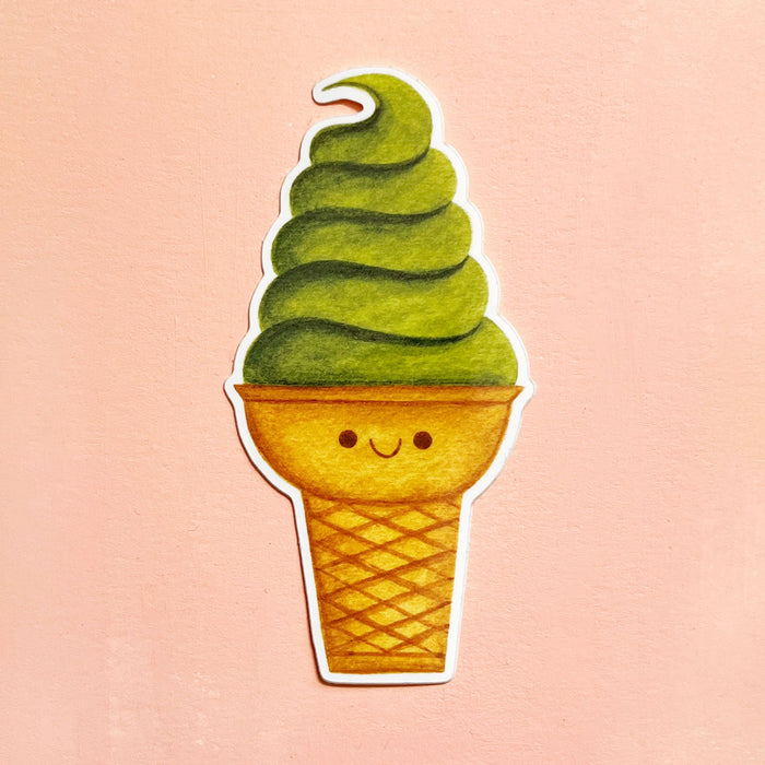 Matcha Ice Cream Sticker