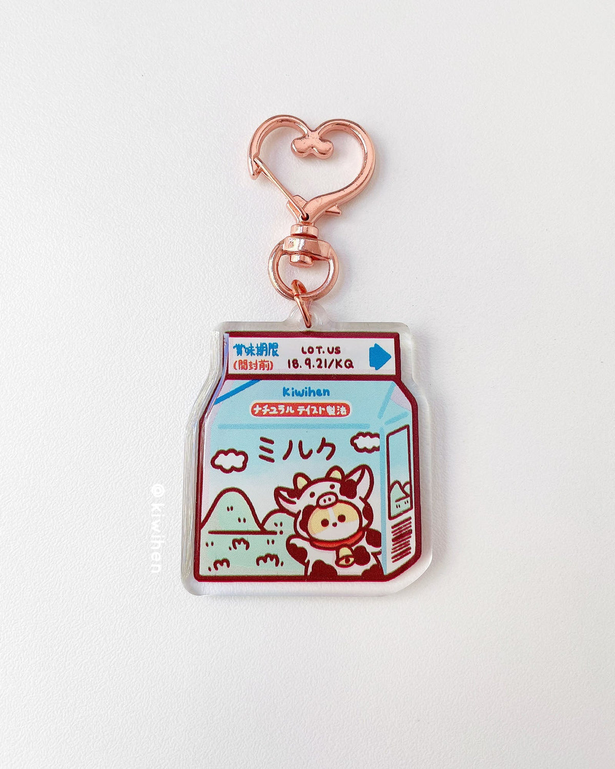 Corgi Milk Carton Acrylic Charm — San José Made