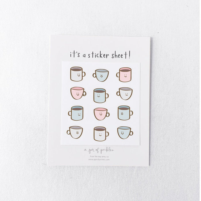 Mini Coffee Sticker Sheet