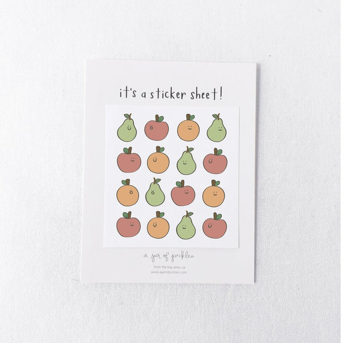 Mini Fruit Sticker Sheet