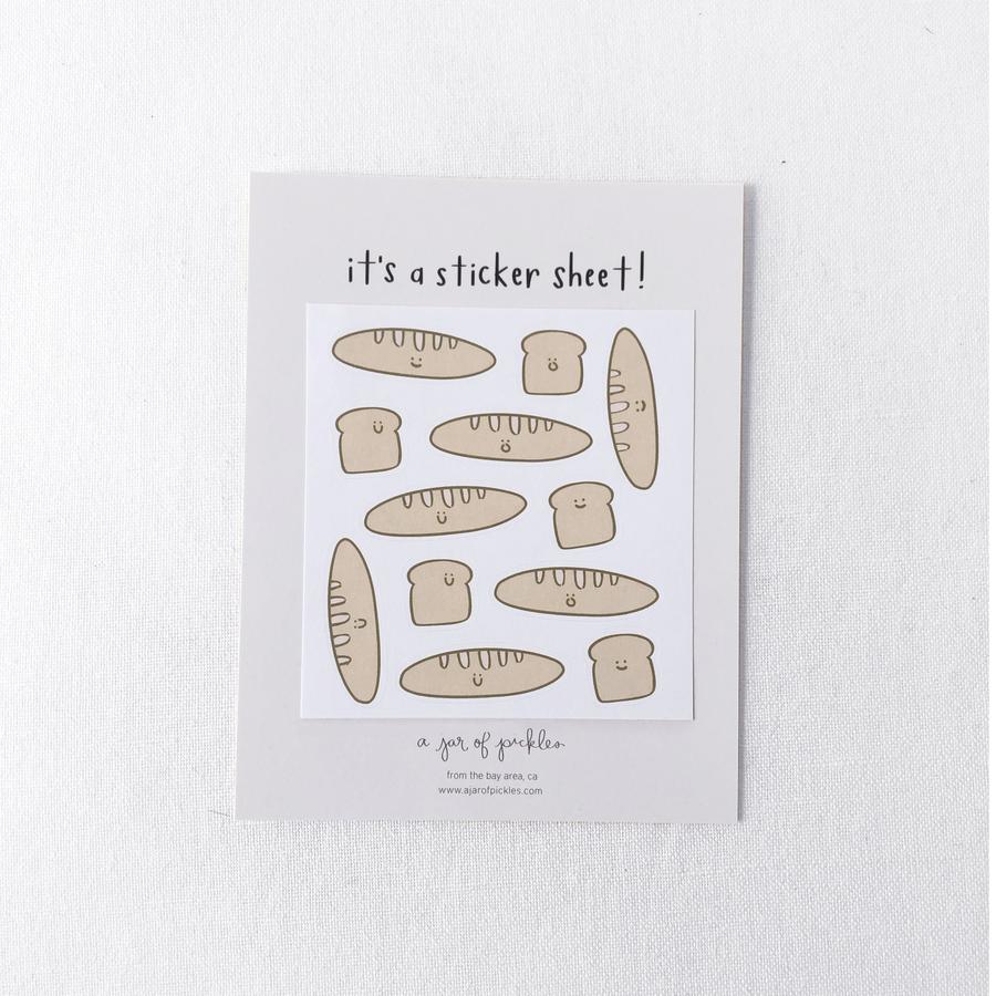 Bread Rusk Sticker Mini Bread Sticker Sheet — San José Made