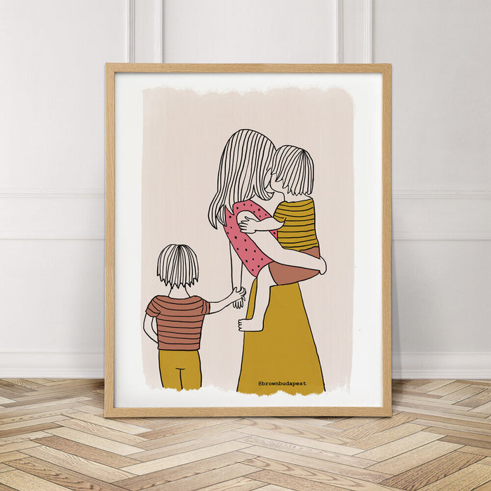 Mom of Two Sons - Art Print