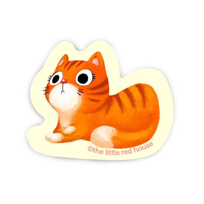 Orange Cat Sticker