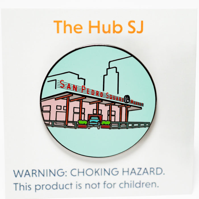 San Pedro Square Enamel Pin