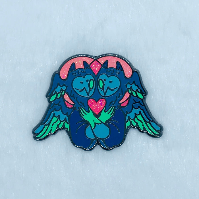 Polysexual Owl Angel Pin