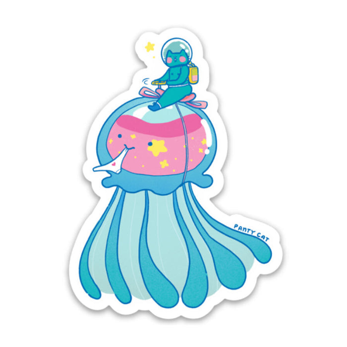 Jellyfish Cat Sticker