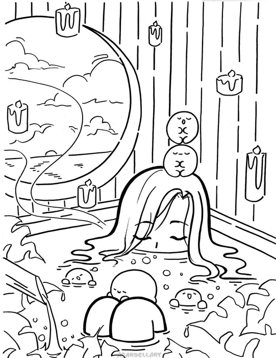 Spring Coloring Book