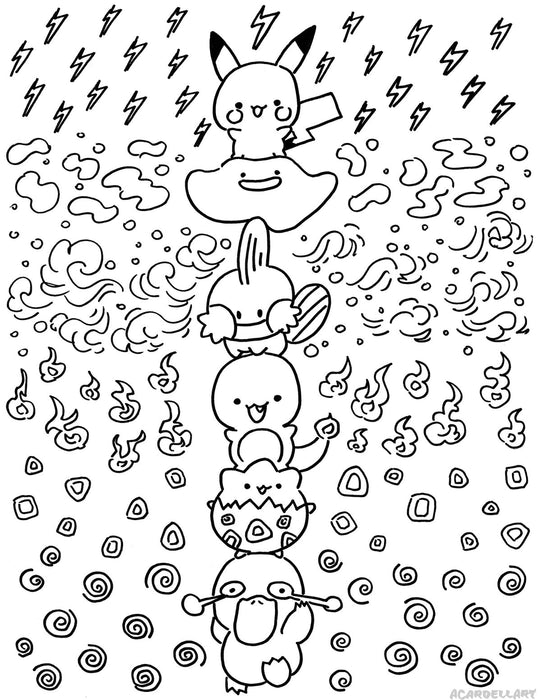 Spring Coloring Book