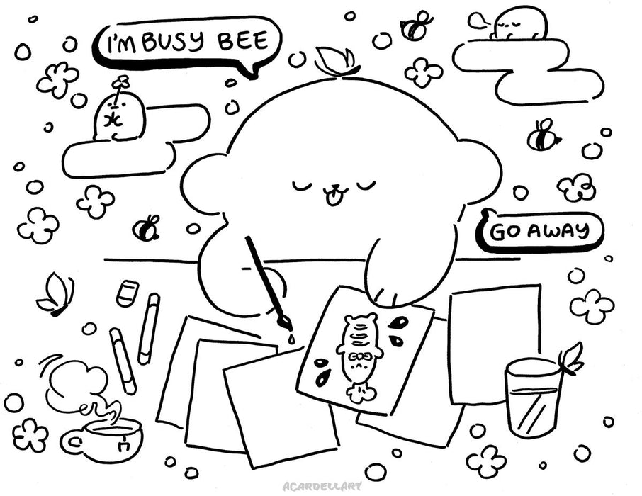 Spring Coloring Book