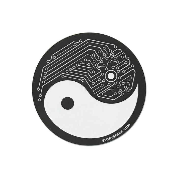 Yin Yang Tech Vinyl Sticker
