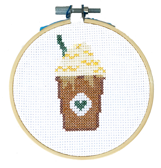 Starbucks Frappuccino - DIY Cross Stitch Kit
