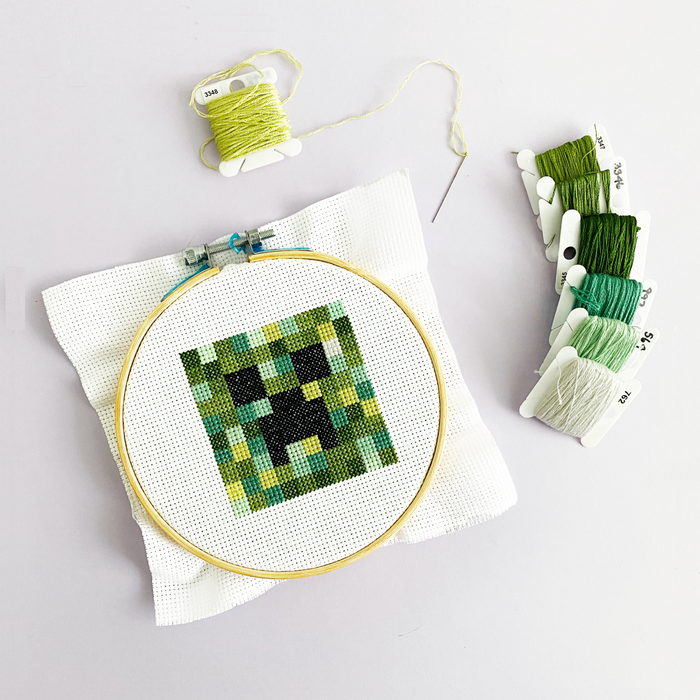 Minecraft Creeper - DIY Cross Stitch Kit
