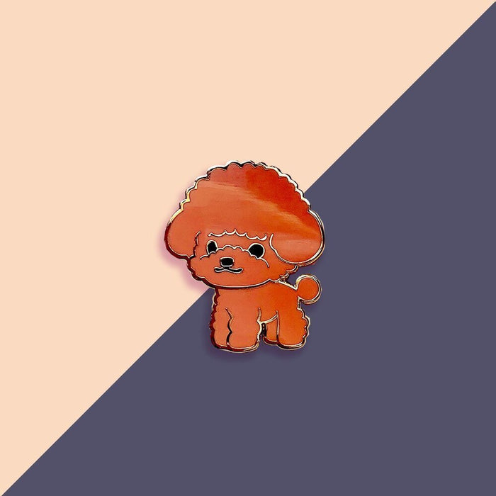 Toy Poodle Pin (Red)